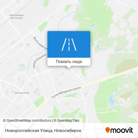Карта Новороссийская Улица