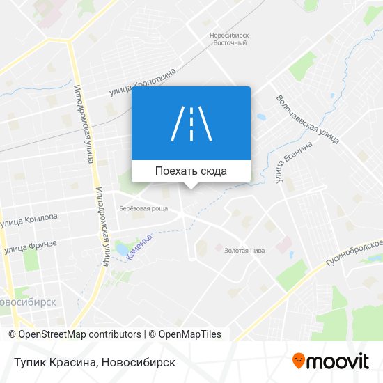 Карта Тупик Красина