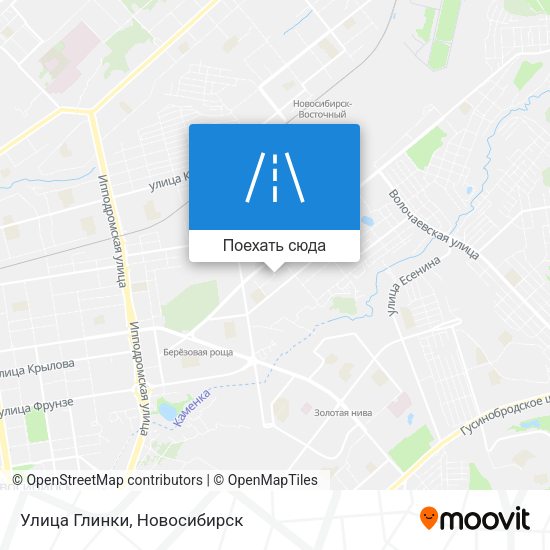 Карта Улица Глинки