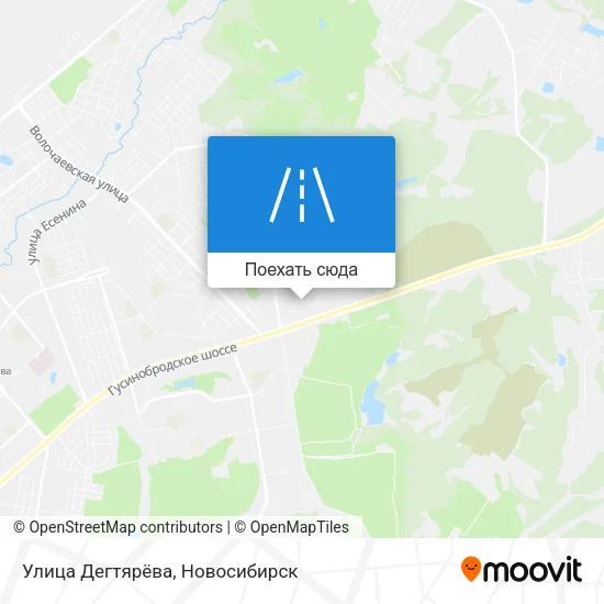 Карта Улица Дегтярёва
