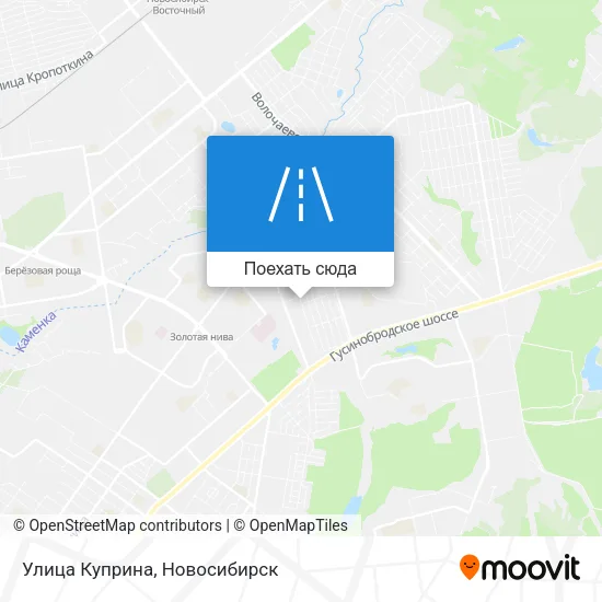 Карта Улица Куприна