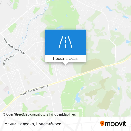 Карта Улица Надсона