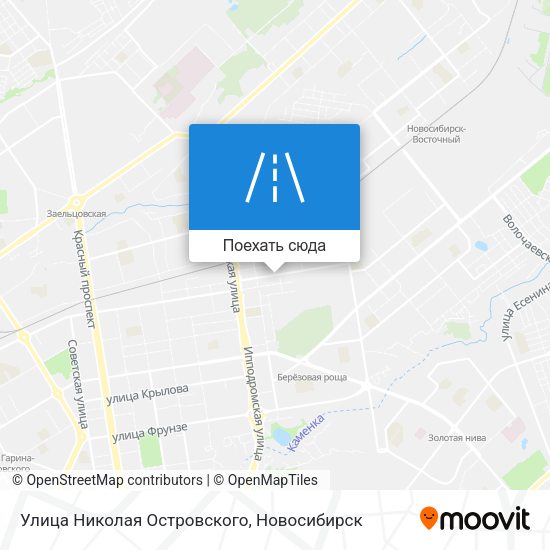 Карта Улица Николая Островского