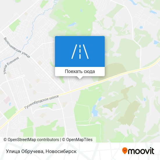 Карта Улица Обручева