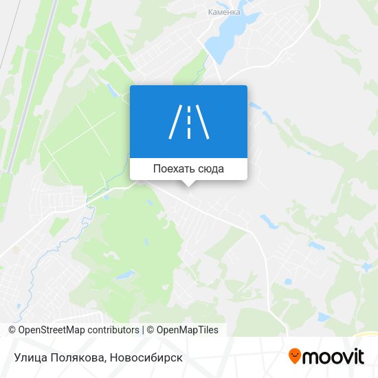 Карта Улица Полякова