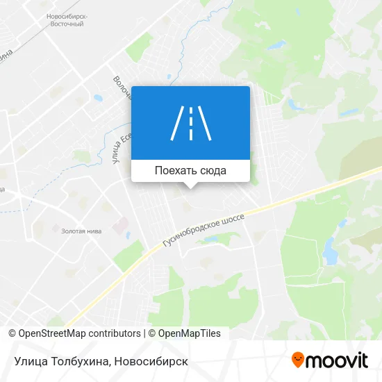 Карта Улица Толбухина
