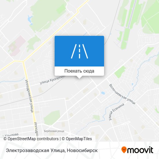Карта Электрозаводская Улица