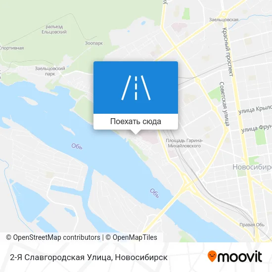 Карта 2-Я Славгородская Улица