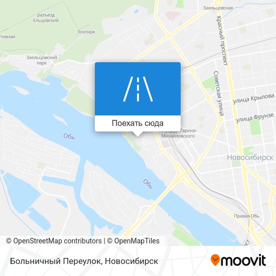 Карта Больничный Переулок