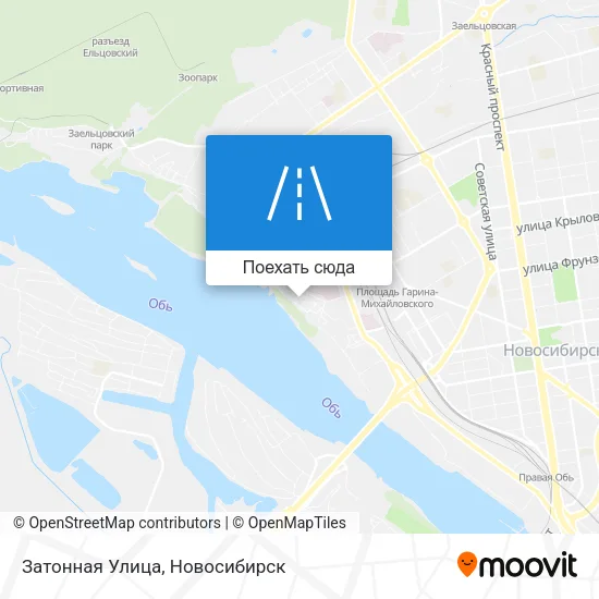 Карта Затонная Улица