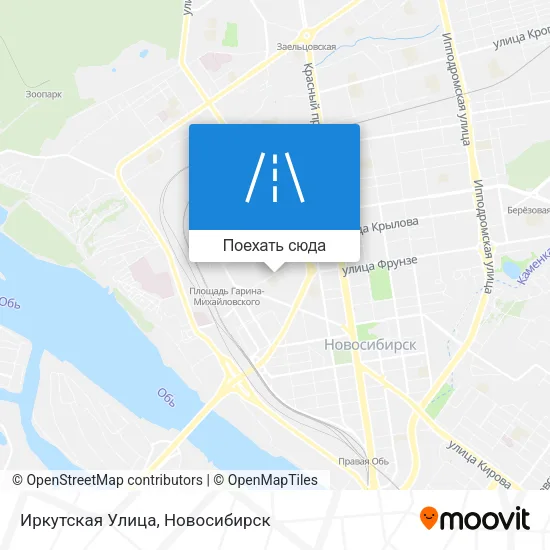 Карта Иркутская Улица
