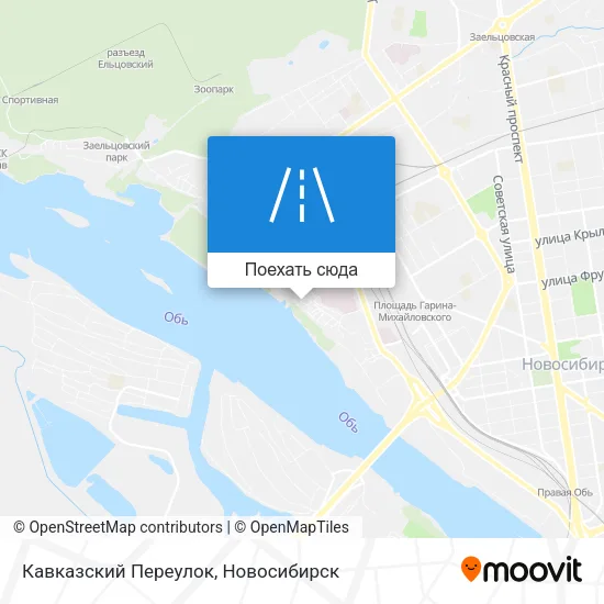 Карта Кавказский Переулок