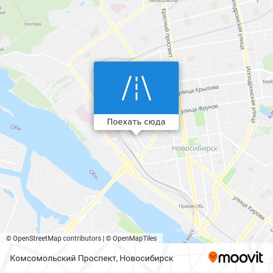 Карта Комсомольский Проспект