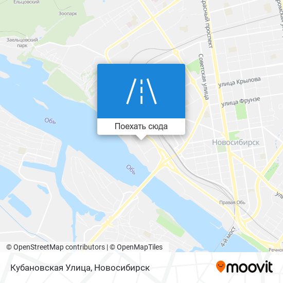 Карта Кубановская Улица