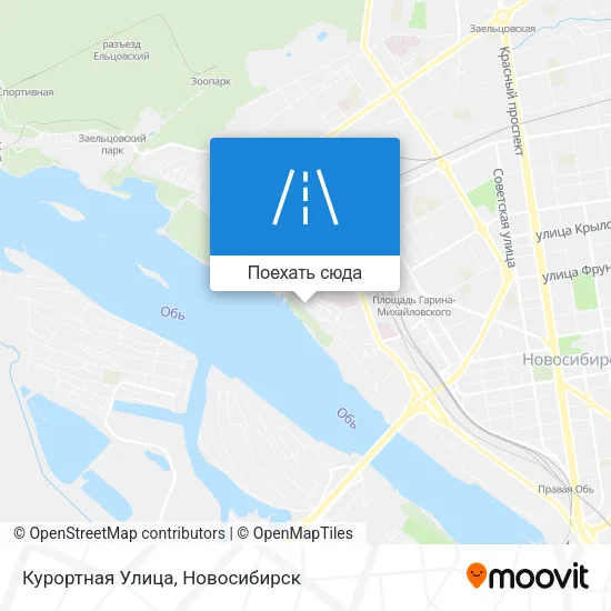 Карта Курортная Улица