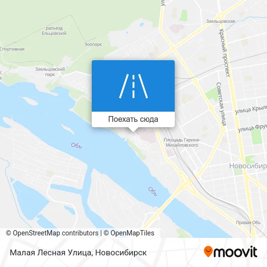 Карта Малая Лесная Улица