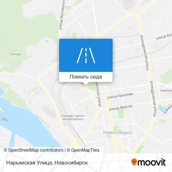 Карта Нарымская Улица