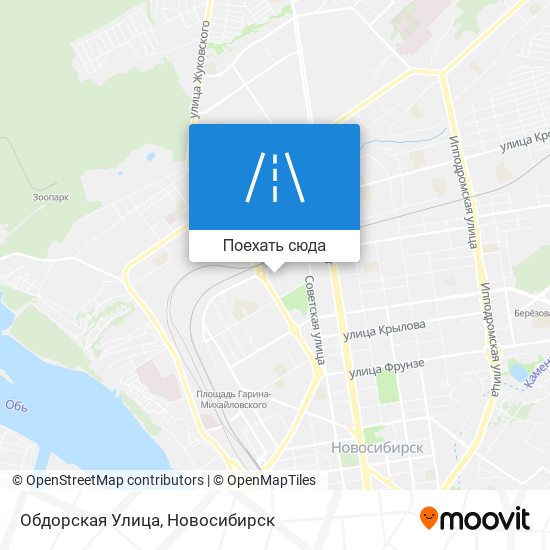 Карта Обдорская Улица
