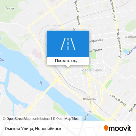 Карта Омская Улица