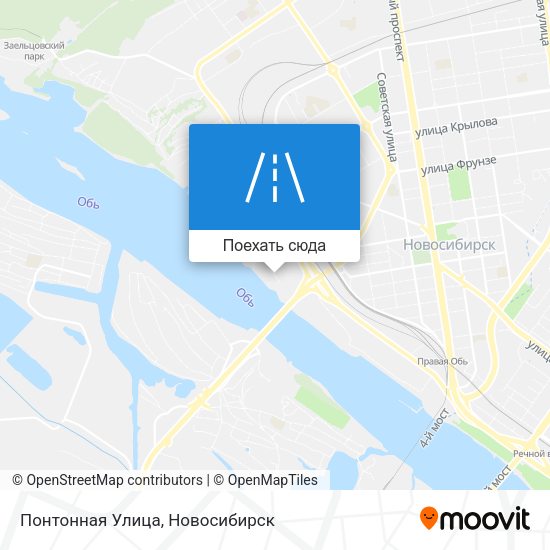 Карта Понтонная Улица