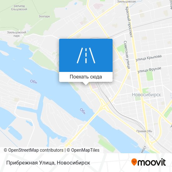 Карта Прибрежная Улица