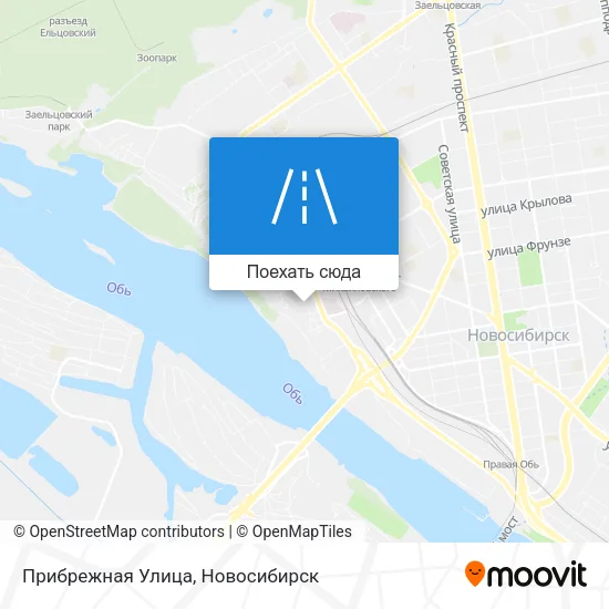 Карта Прибрежная Улица