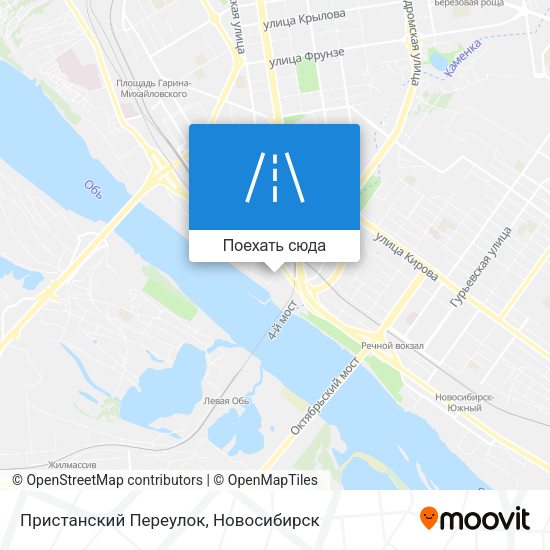 Карта Пристанский Переулок