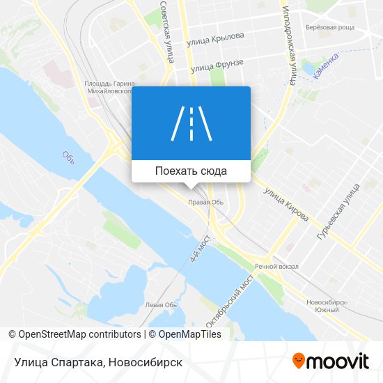 Карта Улица Спартака