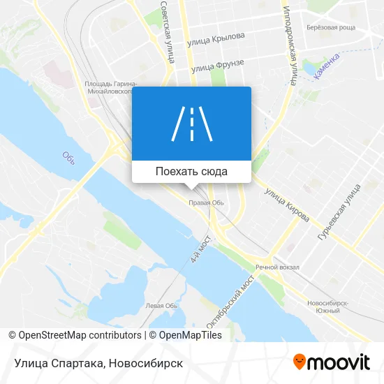 Карта Улица Спартака