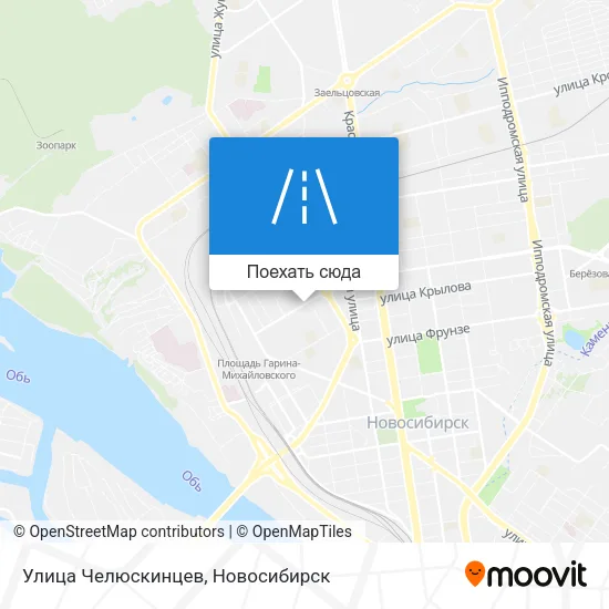 Карта Улица Челюскинцев