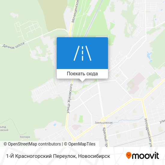 Карта 1-Й Красногорский Переулок