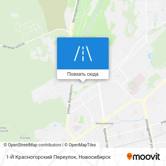 Карта 1-Й Красногорский Переулок