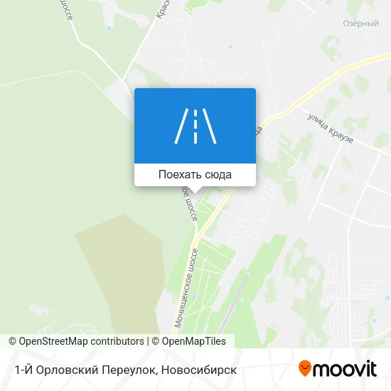 Карта 1-Й Орловский Переулок