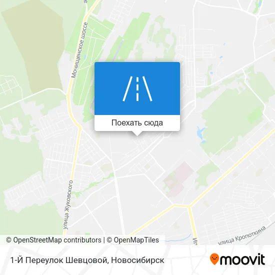 Карта 1-Й Переулок Шевцовой