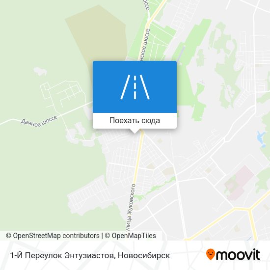 Карта 1-Й Переулок Энтузиастов