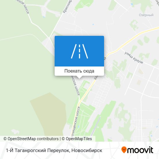 Карта 1-Й Таганрогский Переулок