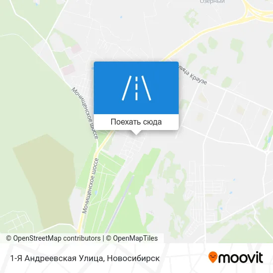 Карта 1-Я Андреевская Улица