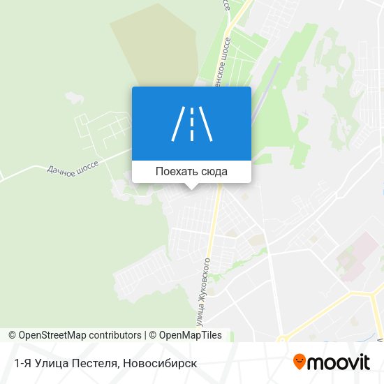 Карта 1-Я Улица Пестеля
