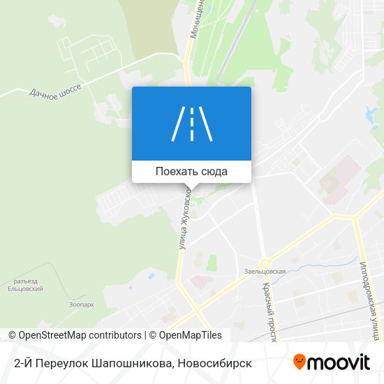 Карта 2-Й Переулок Шапошникова