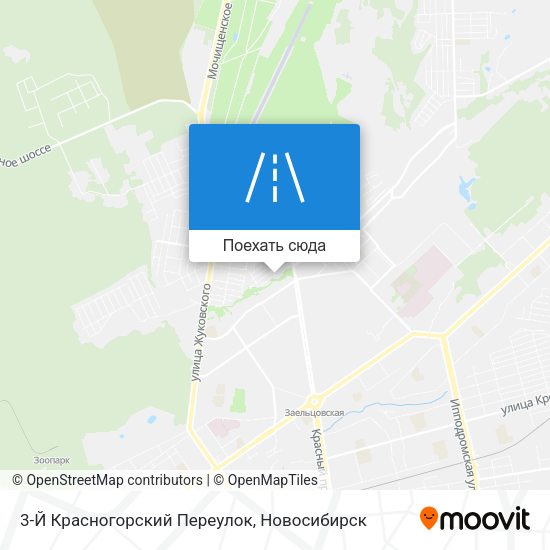 Карта 3-Й Красногорский Переулок
