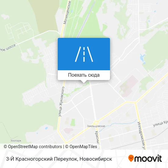 Карта 3-Й Красногорский Переулок