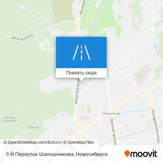 Карта 3-Й Переулок Шапошникова