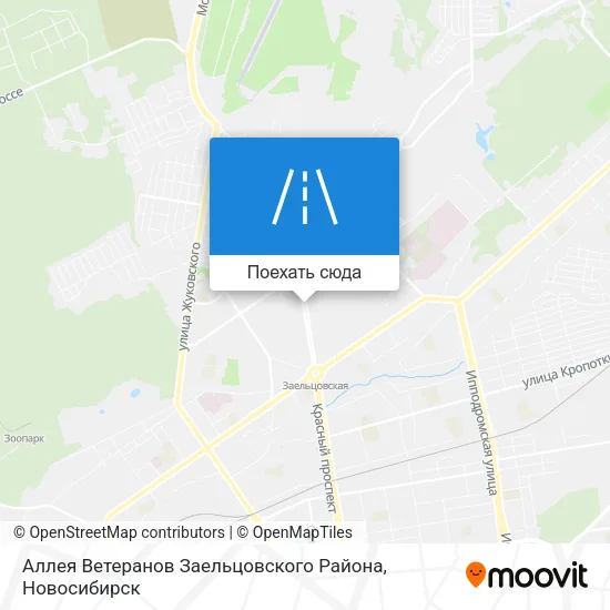 Карта Аллея Ветеранов Заельцовского Района