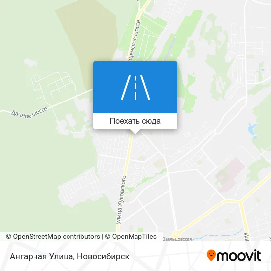Карта Ангарная Улица
