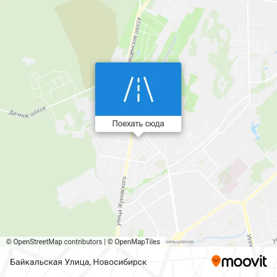 Карта Байкальская Улица