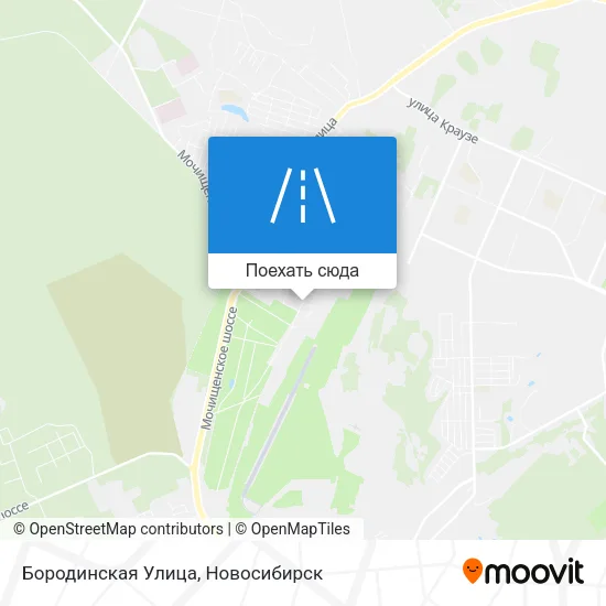 Карта Бородинская Улица