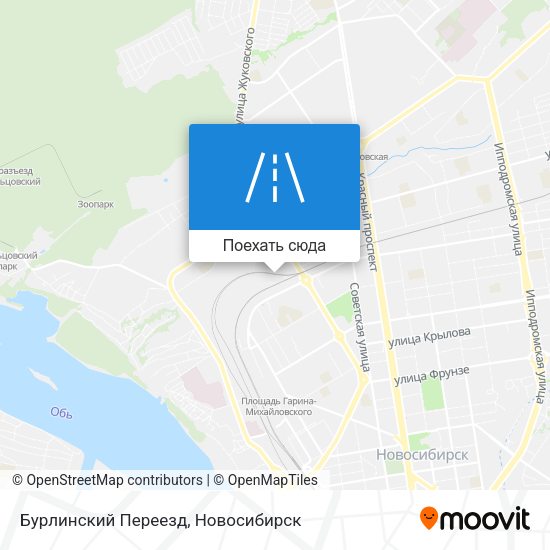 Карта Бурлинский Переезд