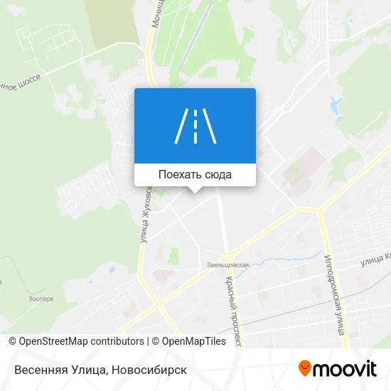Карта Весенняя Улица