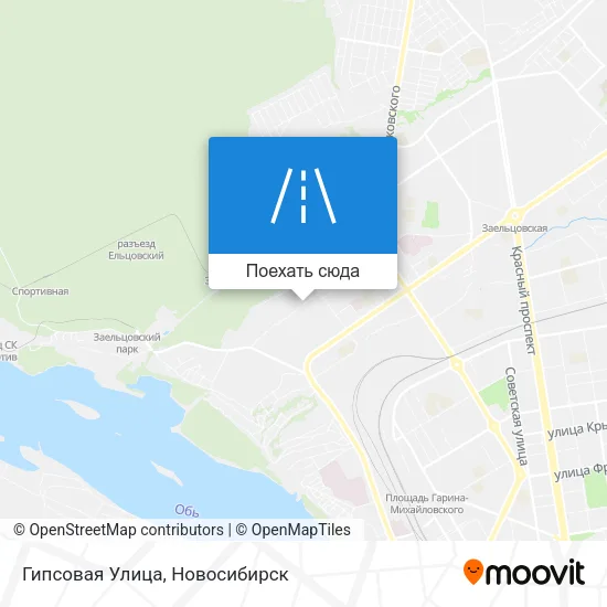 Карта Гипсовая Улица