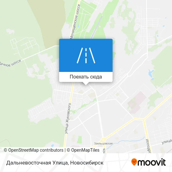 Карта Дальневосточная Улица
